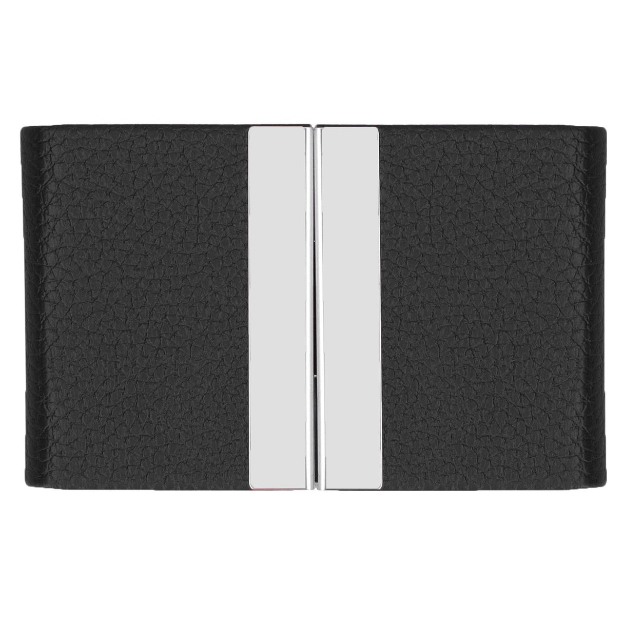 Large Capacity Business Card Holder Pocket Name Card Box Case for Men Double OpenBlack 400#