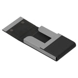 Large Capacity Business Card Holder Pocket Name Card Box Case for Men Double OpenBlack 400#