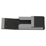 Large Capacity Business Card Holder Pocket Name Card Box Case for Men Double OpenBlack 400# - Top-Down View