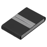 Large Capacity Business Card Holder Pocket Name Card Box Case for Men Double OpenBlack 400#