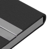Large Capacity Business Card Holder Pocket Name Card Box Case for Men Double OpenBlack 400# - Extra Image