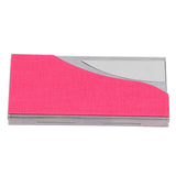 Business Card Holder Name Card Storage Box Case Holder Organizer Gifts for Men WomenRed 980# - Rear View