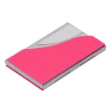 Business Card Holder Name Card Storage Box Case Holder Organizer Gifts for Men WomenRed 980# - Close-Up Angle