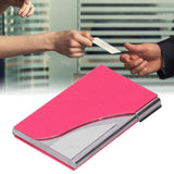 Business Card Holder Name Card Storage Box Case Holder Organizer Gifts for Men WomenRed 980#