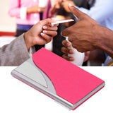 Business Card Holder Name Card Storage Box Case Holder Organizer Gifts for Men WomenRed 980#