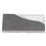 Business Card Holder Name Card Storage Box Case Holder Organizer Gifts for Men WomenGray 980#