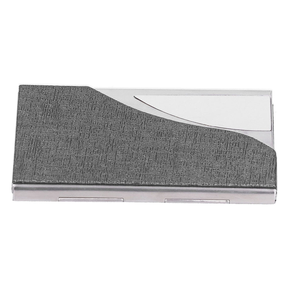 Business Card Holder Name Card Storage Box Case Holder Organizer Gifts for Men WomenGray 980#