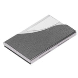 Business Card Holder Name Card Storage Box Case Holder Organizer Gifts for Men WomenGray 980#
