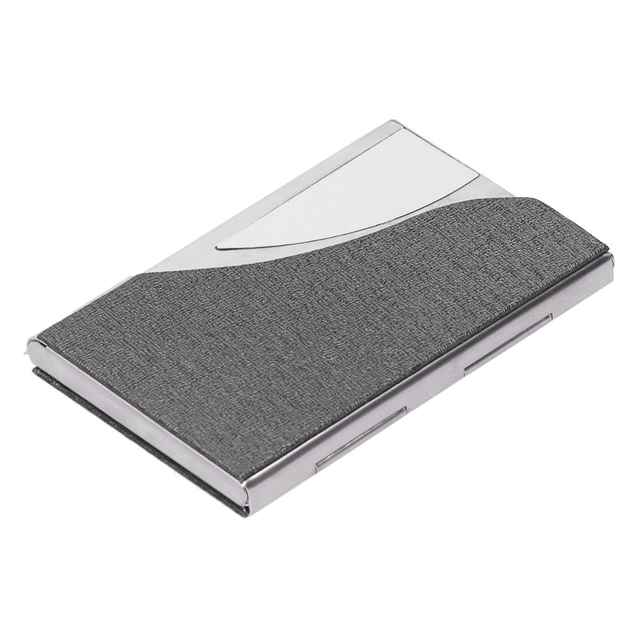 Business Card Holder Name Card Storage Box Case Holder Organizer Gifts for Men WomenGray 980#