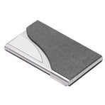 Business Card Holder Name Card Storage Box Case Holder Organizer Gifts for Men WomenGray 980#