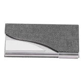 Business Card Holder Name Card Storage Box Case Holder Organizer Gifts for Men WomenGray 980# - Close-Up Angle