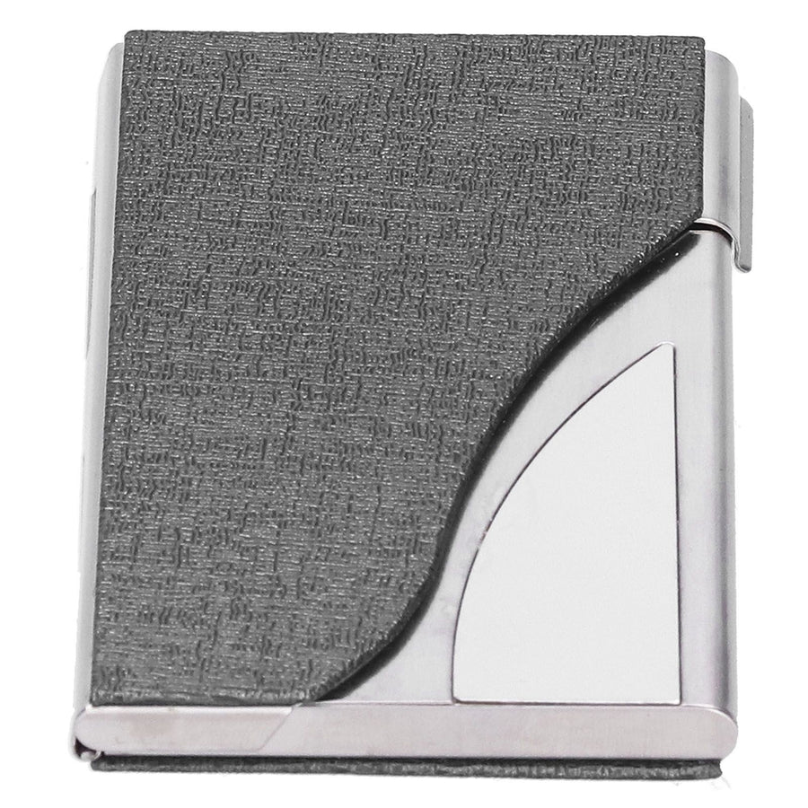 Business Card Holder Name Card Storage Box Case Holder Organizer Gifts for Men WomenGray 980#