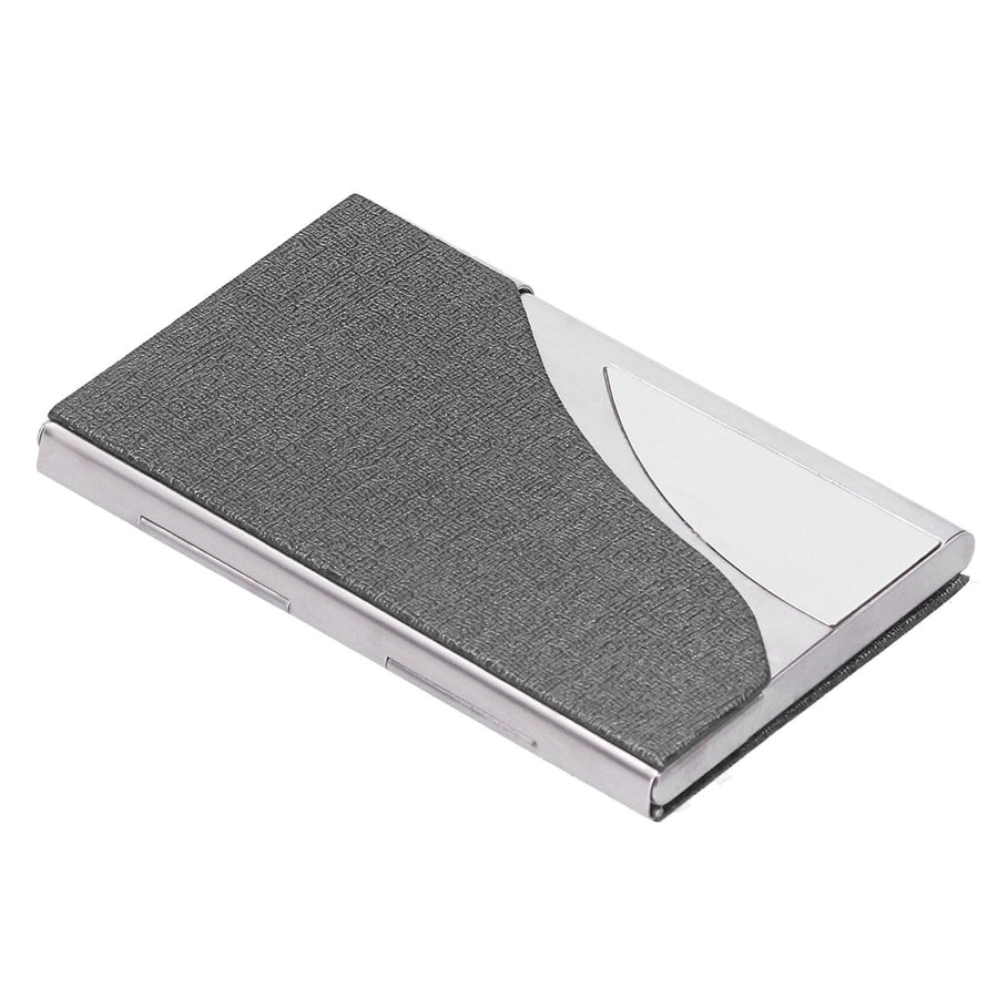 Business Card Holder Name Card Storage Box Case Holder Organizer Gifts for Men WomenGray 980#