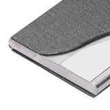 Business Card Holder Name Card Storage Box Case Holder Organizer Gifts for Men WomenGray 980# - Extra Image