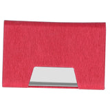 Business Name Card Holder Case Stainless Steel Organizer Portable for Business WorksRed 336# - Top-Down View