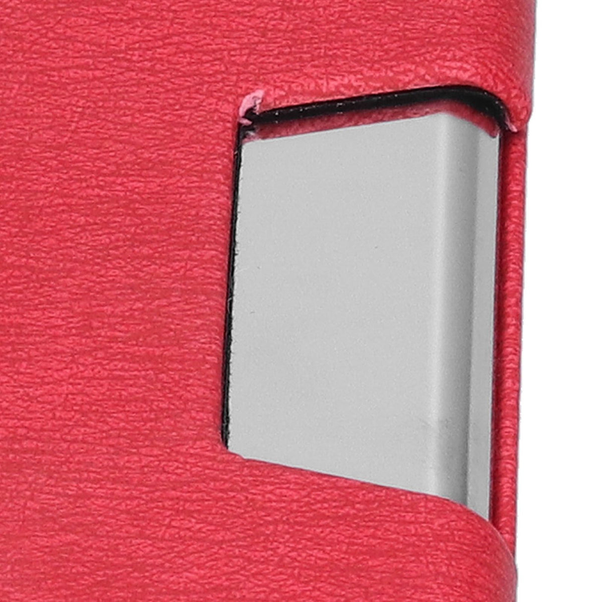 Business Name Card Holder Case Stainless Steel Organizer Portable for Business WorksRed 336#