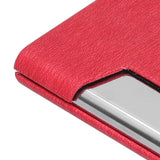 Business Name Card Holder Case Stainless Steel Organizer Portable for Business WorksRed 336# - Extra Image