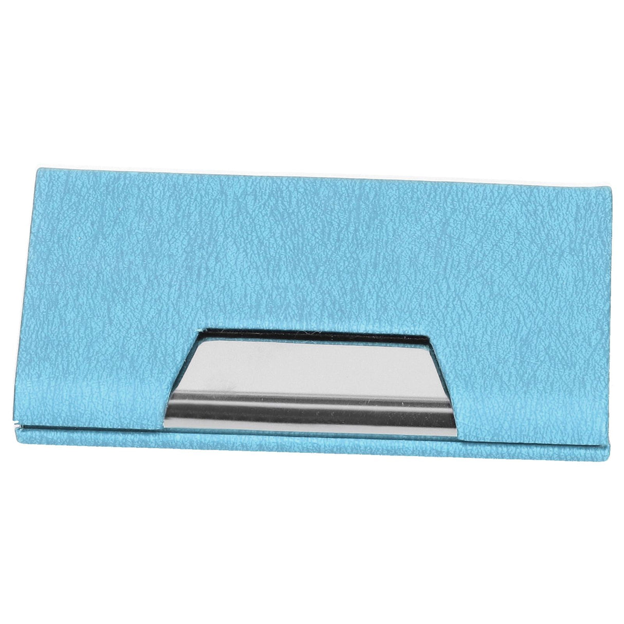 Business Name Card Holder Case Stainless Steel Organizer Portable for Business WorksBlue 336#