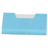Business Name Card Holder Case Stainless Steel Organizer Portable for Business WorksBlue 336#