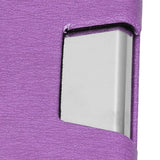 Business Name Card Holder Case Stainless Steel Organizer Portable for Business WorksPurple 336#