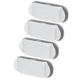 4Pcs Cable Holder Clips Multifunction Data Line Wire Wrapper Organizer for Home Office
