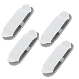 4Pcs Cable Holder Clips Multifunction Data Line Wire Wrapper Organizer for Home Office - Low Angle