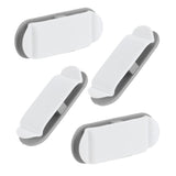 4Pcs Cable Holder Clips Multifunction Data Line Wire Wrapper Organizer for Home Office - Extra Image