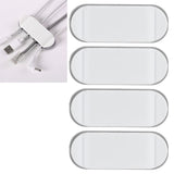 4Pcs Cable Holder Clips Multifunction Data Line Wire Wrapper Organizer for Home Office - Extra Image