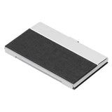 Business Card Holder Stainless Steel Name Card Case for Traveling and Business SuppliesBlack 701#