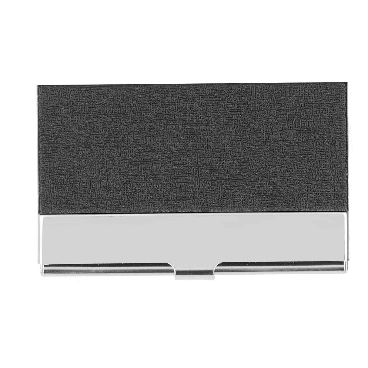 Business Card Holder Stainless Steel Name Card Case for Traveling and Business SuppliesBlack 701#
