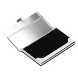 Business Card Holder Stainless Steel Name Card Case for Traveling and Business SuppliesBlack 701#