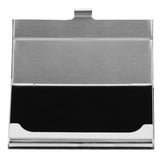 Business Card Holder Stainless Steel Name Card Case for Traveling and Business SuppliesBlack 701#