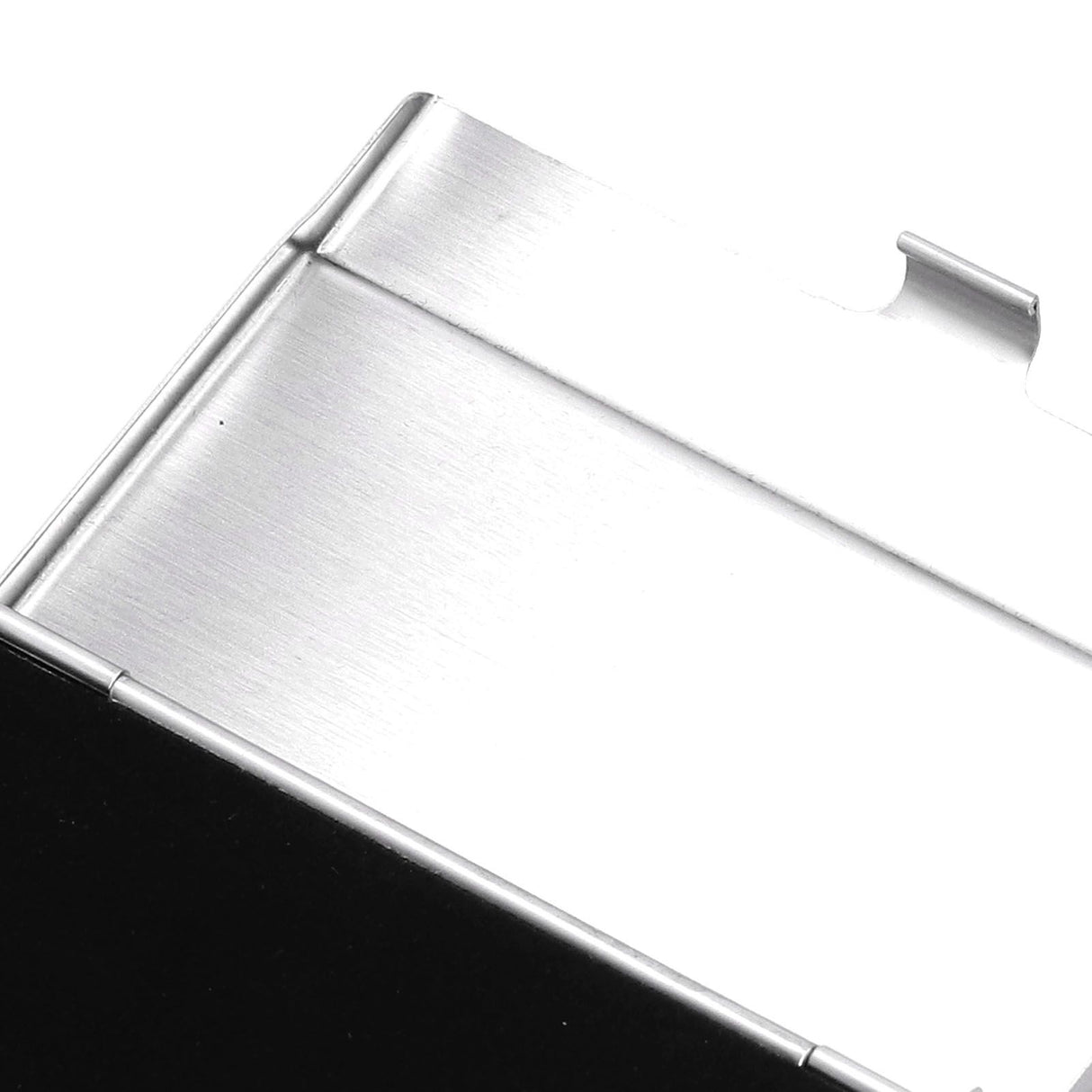 Business Card Holder Stainless Steel Name Card Case for Traveling and Business SuppliesBlack 701#