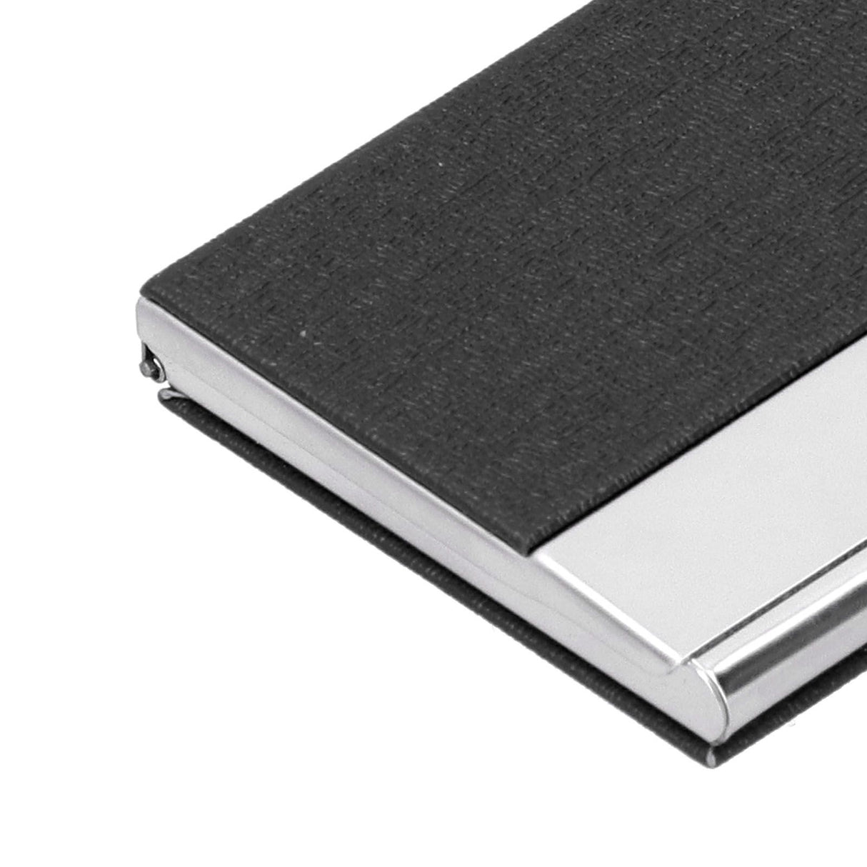Business Card Holder Stainless Steel Name Card Case for Traveling and Business SuppliesBlack 701#