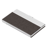 Business Card Holder Stainless Steel Name Card Case for Traveling and Business SuppliesAncient Color 701# - Low Angle
