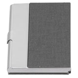Business Card Holder Stainless Steel Name Card Case for Traveling and Business SuppliesGray 701#