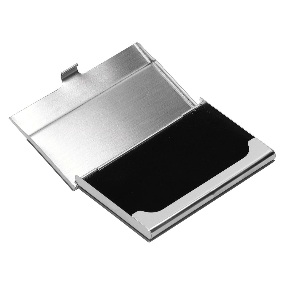 Business Card Holder Stainless Steel Name Card Case for Traveling and Business SuppliesGray 701#