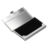 Business Card Holder Stainless Steel Name Card Case for Traveling and Business SuppliesGray 701# - 45-Degree Angle