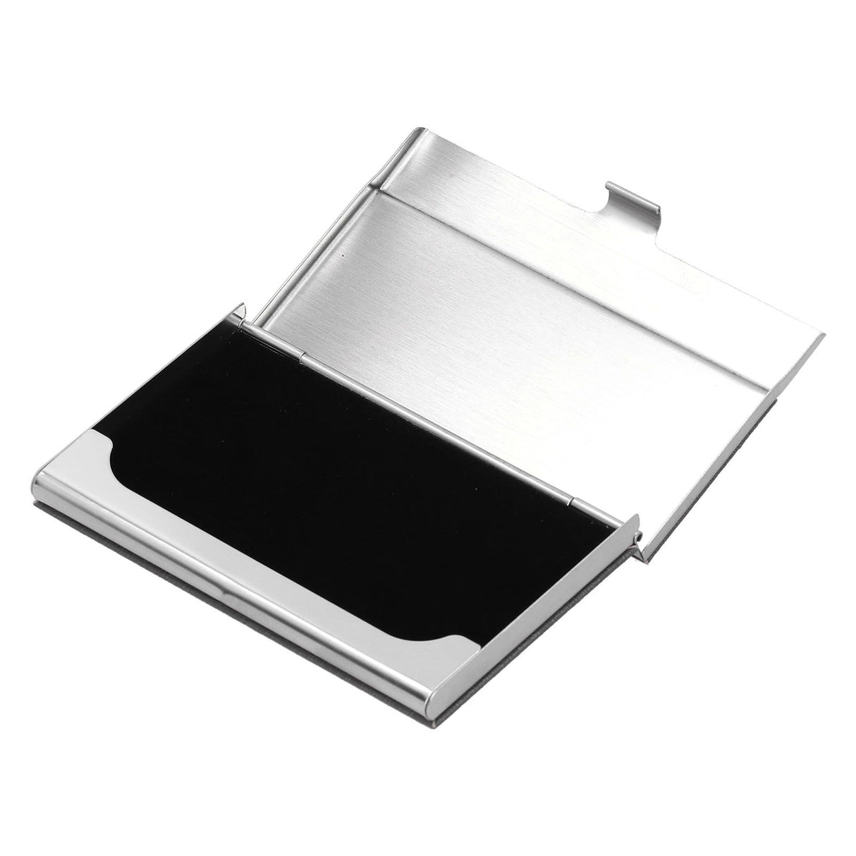 Business Card Holder Stainless Steel Name Card Case for Traveling and Business SuppliesGray 701#