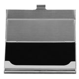 Business Card Holder Stainless Steel Name Card Case for Traveling and Business SuppliesGray 701# - Low Angle