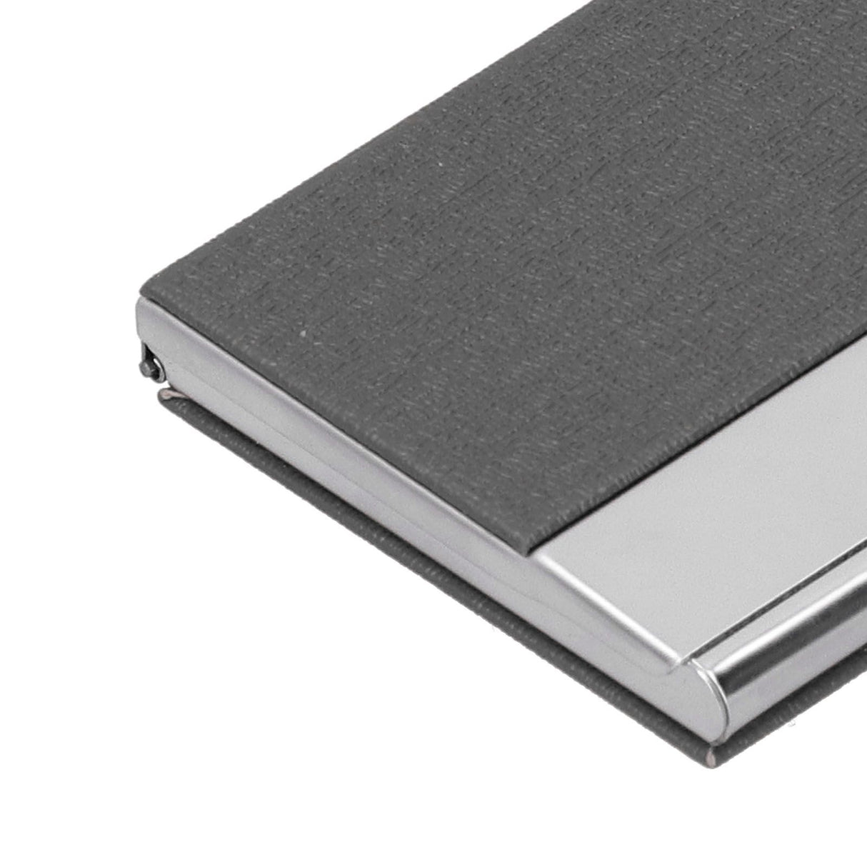 Business Card Holder Stainless Steel Name Card Case for Traveling and Business SuppliesGray 701#