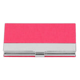 Business Card Holder Stainless Steel Name Card Case for Traveling and Business SuppliesRed 701#