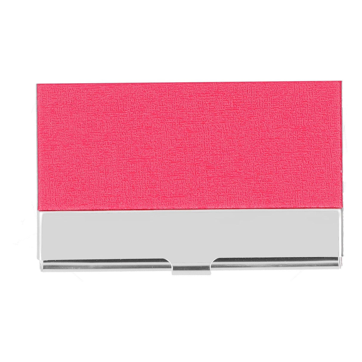 Business Card Holder Stainless Steel Name Card Case for Traveling and Business SuppliesRed 701#