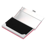 Business Card Holder Stainless Steel Name Card Case for Traveling and Business SuppliesRed 701#