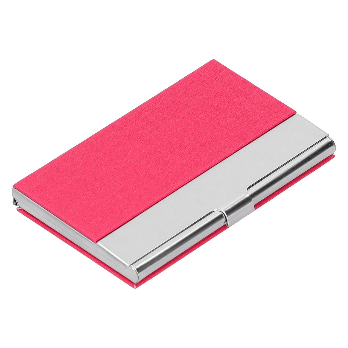 Business Card Holder Stainless Steel Name Card Case for Traveling and Business SuppliesRed 701#