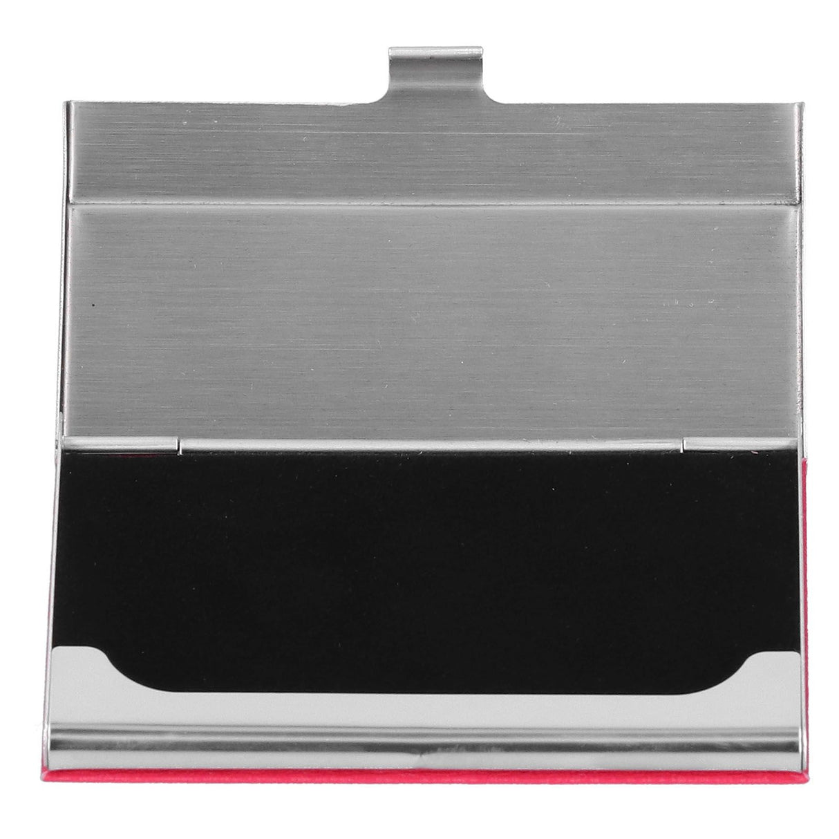 Business Card Holder Stainless Steel Name Card Case for Traveling and Business SuppliesRed 701#