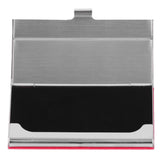 Business Card Holder Stainless Steel Name Card Case for Traveling and Business SuppliesRed 701#