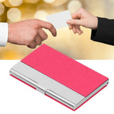 Business Card Holder Stainless Steel Name Card Case for Traveling and Business SuppliesRed 701# - Extra Image