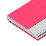 Business Card Holder Stainless Steel Name Card Case for Traveling and Business SuppliesRed 701#