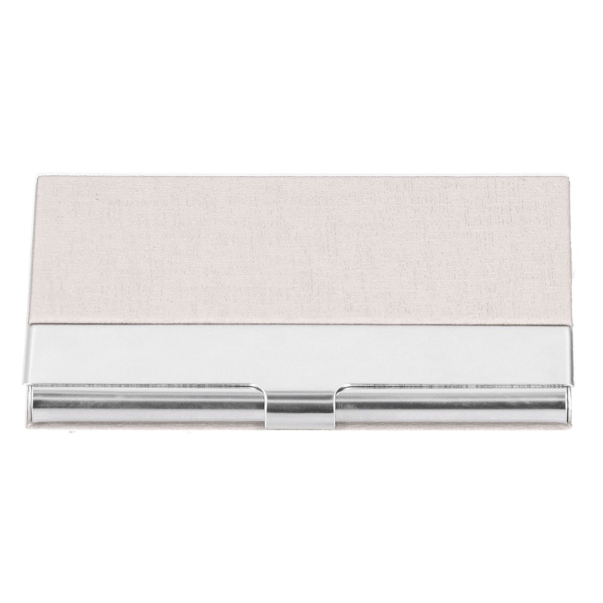 Business Card Holder Stainless Steel Name Card Case for Traveling and Business SuppliesWhite 701#